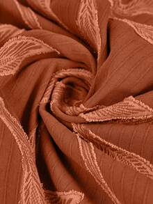 Editum 女士秋季新款豹纹衬衫领开衫短裙，适合日常通勤及多种场合 - 珊瑚橙 - 查看 9