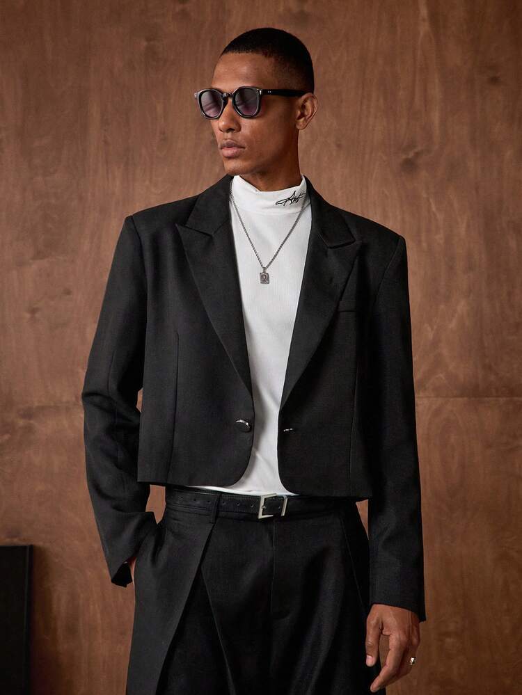 AKNOTIC Men's Solid Color Commuter Suit Set - Christmas Party Banquet Business Casual Jacket & Pants 2 Pieces, Boyfriend Gift Holiday Outfit Men's Suit Men's Dinner Outfit Men's Double Breasted Suit Men 2 Pieces Set Lapel Men's Black Suit Set Men Double Breasted Suit Men Black Suit Set Men S 3 Pieces Suit