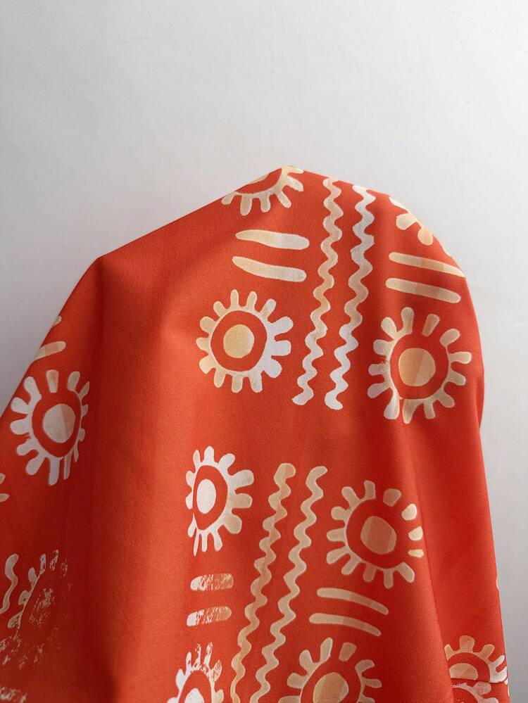 Plus Size Women Floral Print V-Neck Short Sleeve Pocketed Casual Dress For Summer/ Vacation Summer Dress  Summer Outfits Summer Clothes Spring Dress Spring Outfit Women Spring Clothing Floral Dress Floral Dresses For Women Beach Vacation Outfits For Women Vacation Dress Bohemian Plus Size Vacation Dress Plus Size Summer Dress