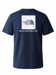 The North Face Nse Box Men's T-Shirt Navy Blue - Summit Navy/White - Visa 2