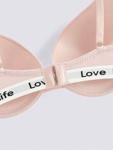 Loungeista 3件套轻薄衬垫字母印花聚拢文胸，女士钢圈文胸 - 彩色 - 查看 5