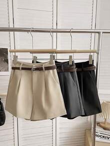 Resyla Conjunto de 3 piezas de shorts casuales de ajuste ceñido para mujer - Multicolor - Ver 6