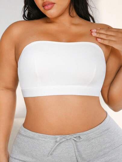 NudeFit Plus Size Seamless Bandeau Bra