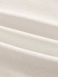 HIMLAND 男士休闲字母鲨鱼印花圆领短袖T恤 - 白色 - 查看 7