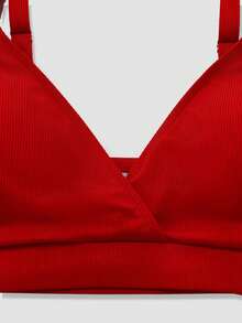 Sweetra 大码夏季无袖系带休闲沙滩比基尼套装 - 彩色 - 查看 4