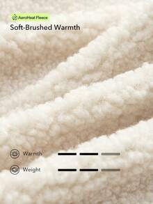 OutZeal Women's Warm Zip-Up Half-Zip Fleece Hooded Jacket For Winter - Beige - View 5