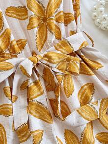 Soleia Bộ jumpsuit nữ kiểu dáng retro màu xanh trắng in họa tiết, lệch vai, eo xoắn, dáng rộng, thích hợp cho tiệc tùng, hẹn hò, mùa hè, đi biển, lễ hội âm nhạc. - Nhiều màu - Xem 7