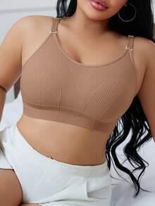 1 bộ đồ ngủ liền mạch cỡ lớn thoải mái dành cho nữ. - Màu nâu  Mocha - Xem 4