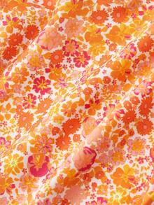 SHEIN MOD 1件装女士碎花吊带连体泳衣 - 橘色 - 查看 7