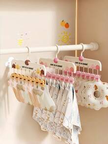 Zazumi 1 PC Cute Cartoon Cat Paw Sock Clips Set Of 8 Drying Hangers For Laundry Multipurpose Drying Rack For Socks Bibs Hats Towels Dorm Balcony Space Saving Clothes Organizer - Multicolor - View 2