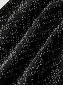 SHEIN MOD Áo khoác choàng denim nữ kiểu dáng thường ngày, chất liệu denim đã qua xử lý. - màu đen - Xem 4