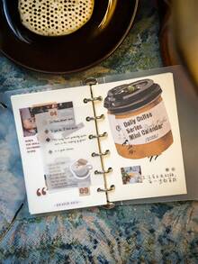 Zazumi 2026迷你桌面日历 咖啡主题计划本，每日金句，办公桌收纳整理，节日生日礼物推荐，必备单品 - 彩色 - 查看 13