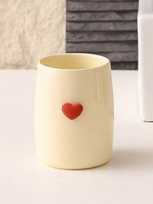 Cirelle Modern Ceramic Bathroom Cup – Multi-Purpose Holder For Toothbrush, Toothpaste & Makeup Brushes, Minimalist Toothbrush Tumbler, Everyday Home Gift - Multicolor - View 3