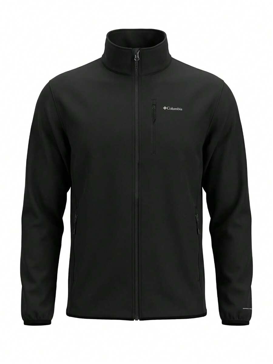 Columbia Men's Full Zip Fleece Hoodie Jacket Black - Hitam - View 1