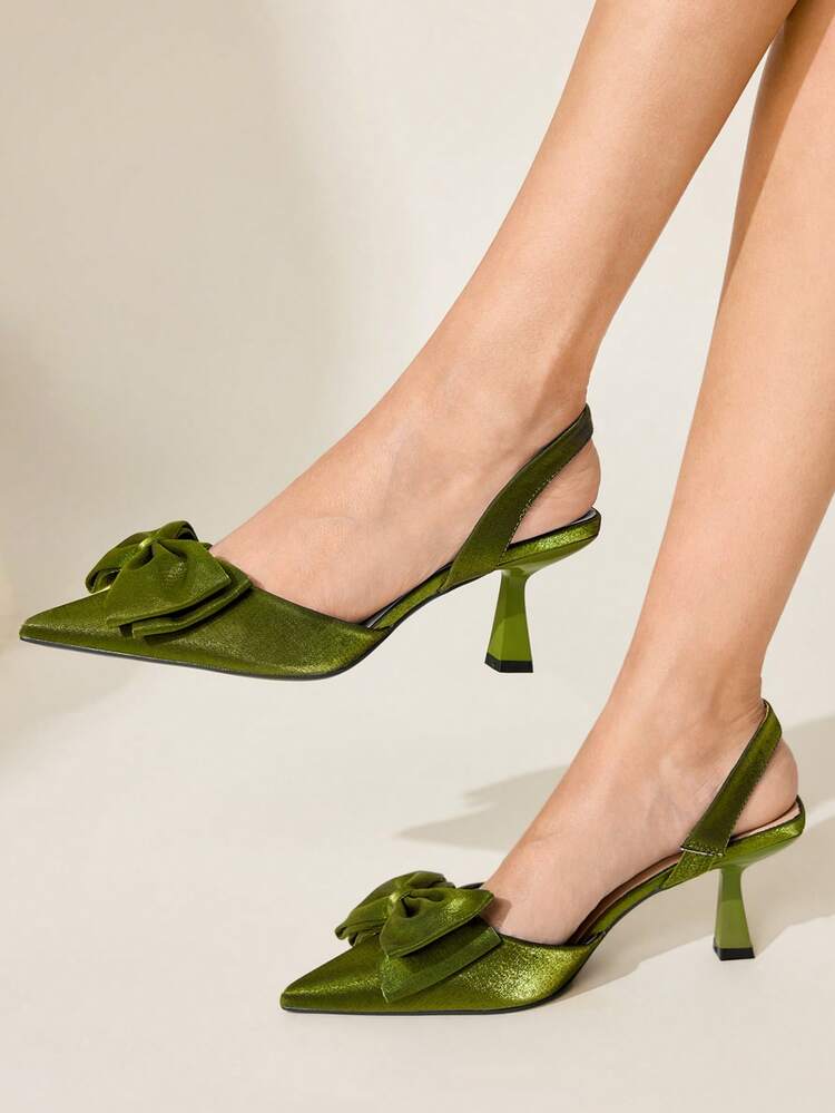 CUCCOO CHICEST Elegant Minimalist Black Pointed Toe Mid Heel Pumps, Suitable For Work, Dates, And Formal Occasions Valentine's Day Elegant Shoes Wedding Shoes Summer Shoes Bride Shoes