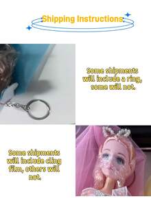 Zazumi 梦幻仙境娃娃婚礼套装，适合作为公主玩具礼物、生日派对赠品、圣诞节系列、新娘入场装饰 - 彩色 - 查看 11