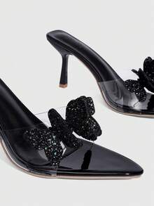 CUCCOO SZL Women Heeled Sandals - Black - View 6