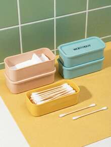 Joivida Conjunto de Caixas de Armazenamento Portátil, Um Organizador Multifuncional Adequado para Viagens e Uso Diário, Compacto e Fácil de Carregar, Feito de Outros Materiais Plásticos - Multicolorido - Visão 1