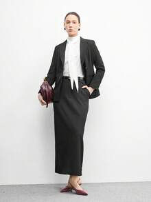 CUCCOO BIZCHIC Giày cao gót mũi nhọn màu đỏ tía bằng da bóng, quai hậu khoét rỗng, kiểu dáng slip-on dành cho nữ, đa năng cho công sở và mặc hàng ngày. - Màu Đỏ Sâu - Xem 6