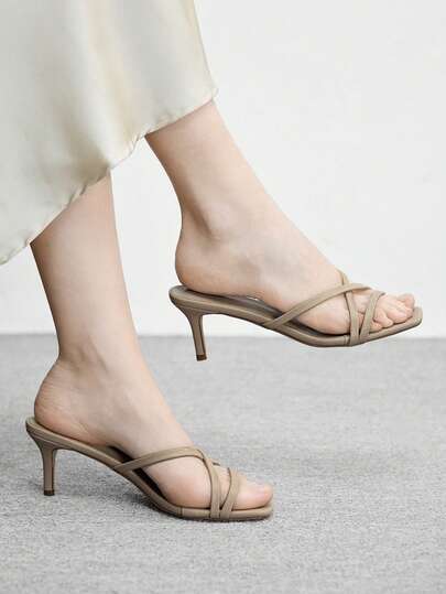 CUCCOO BIZCHIC Sandalias de tacón alto con punta afilada para mujer, elegantes, dulces, románticas, adecuadas para el té de la tarde, citas, fiestas de moda, ropa de trabajo, versátiles, Halloween