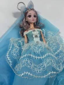 Zazumi 梦幻仙境娃娃婚礼套装，适合作为公主玩具礼物、生日派对赠品、圣诞节系列、新娘入场装饰 - 彩色 - 查看 17