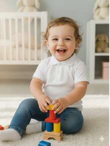 Polo para Bebé Baltic - Blanco - Ver 2