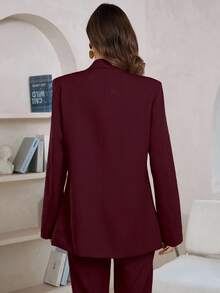 Aveloria Modichic Damen Einfarbige Shawl Kragen Langarm Tasche Elegante Blazer, für den Herbst