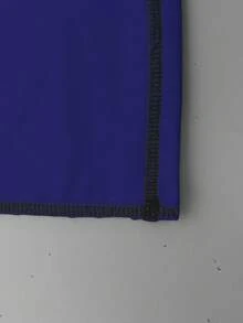 Manfinity KASUA Men's Ombre Round Neck Short Sleeve Rash Guard Swimwear - Royal Blue - View 8