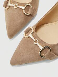 CUCCOO BIZCHIC Women's Burgundy Thick Heel Pumps, Classic Minimalistic Design, Suitable For Commuting, Dating, Party, Holiday, Wedding For Christmas Valentine's Day Spring Shoes - sand camel - View 8