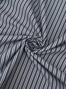 Ceyna 大码女式腰部抽绳条纹印花A字裙 女士休闲半身裙 女士夏季穿搭 女士春季穿搭 女士半身裙 - 藍白色 - 查看 7