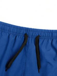 Manfinity Homme Men's Summer Casual Bird Print Drawstring Waist Shorts