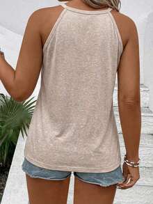 Selamara Áo tank top nữ cỡ lớn in họa tiết thời trang mới, kiểu dáng thường ngày, đa năng. - Nhiều màu - Xem 2