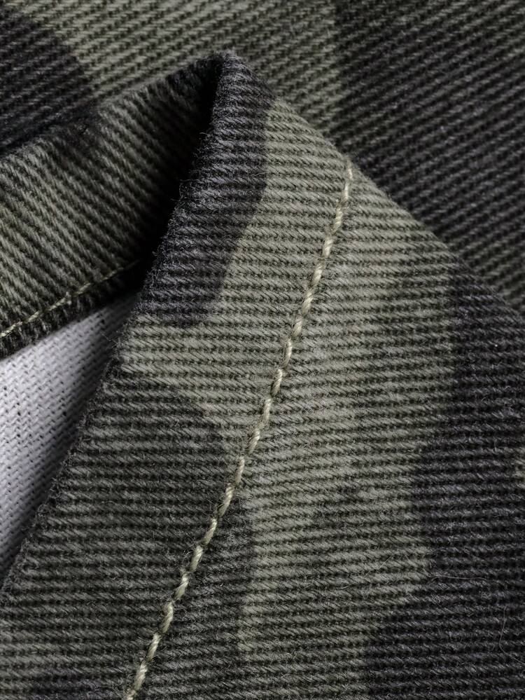 Tween Boy Camouflage Print Pocket Casual Wide Leg Jeans