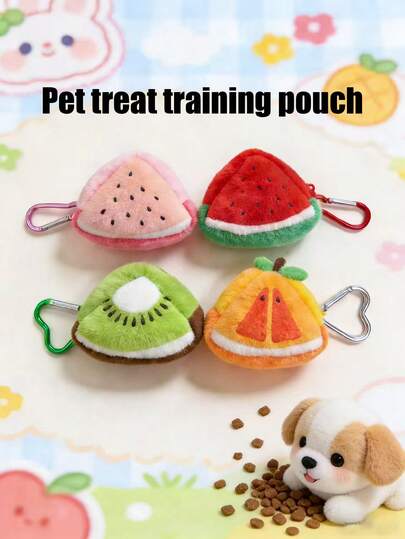 PETSIN 1 Piece Pet Cartoon Cute Training Snack Bag Pet Zipper Storage Bag Pet Multi-Functional Dog Food Bag Training Bag Dog Walking Snack Bag Pet