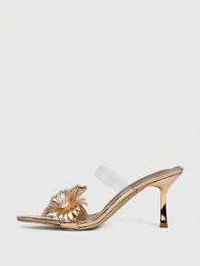 CUCCOO SZL Women Heeled Sandals - Rose Gold - View 9