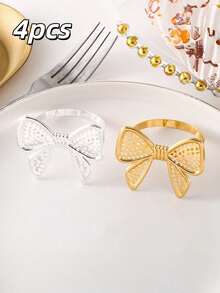 Zazumi 6 Peças Porta-Guardanapo, Decoração de Mesa de Alto Padrão para Restaurante, Hotel, Aniversário, Casamento, Fazenda, Dia dos Namorados, Buffet, Festa, Decoração de Mesa de Cozinha Doméstica - Multicolorido - Visão 14