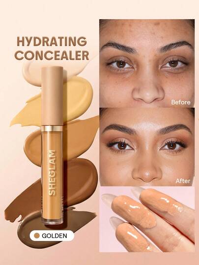 SHEGLAM Like Magic Hydrating Concealer-Golden Brand Beauty Makeup Face Paint Cosmetic For Women Girls Perfect For Winter Spring Ideal For Y2K Fancy Fashion Suitable For Birthday Gift Party Ready Best Color