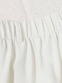 SHEIN Franclia Quần công sở nữ màu trơn, thiết kế cúc kim loại, thanh lịch. - Màu be - Xem 5