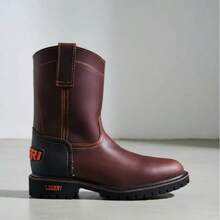 Rogeri Botas Establo Hombre Uso Rudo Trebol Parche Antiderrapante - COBRE - Ver 4