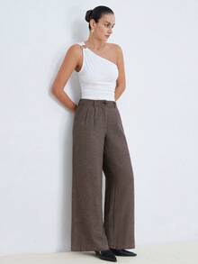 Aveloria Modichic Vintage Style Plaid Loose Fit Slimming Casual Pants - Multicolor - View 3