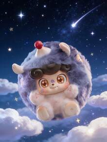 POKOJA LAND 盲盒（非毛绒填充），适合作为节日礼物送给朋友，星空动物角色盲盒，ABS收藏手办套装（9款常规款+2款隐藏款），可爱桌面摆件，完美的生日圣诞礼物，送给朋友、家人和动漫爱好者 - 潮玩盲盒 - 查看 9
