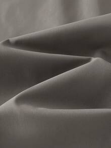 GlowEve CURVE 大码女式休闲宽松纯色风衣外套，秋冬款 - 灰色 - 查看 5