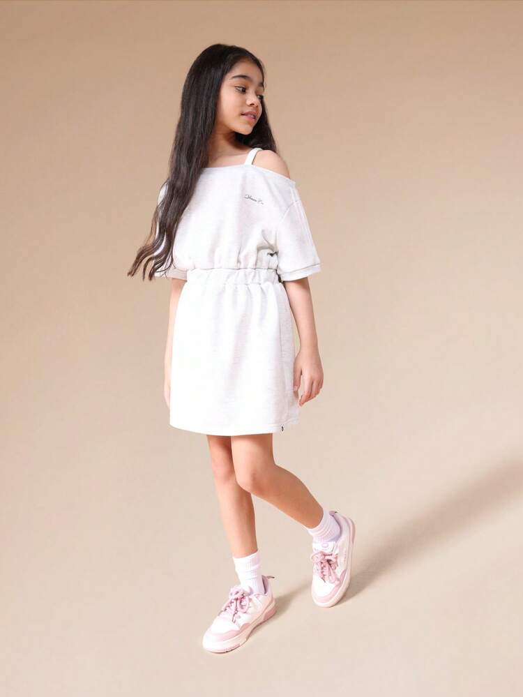 Off Shoulder Dress With Belt