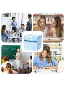 Zazumi Big Mouth Monster Design Pull Tab Sticky Notes Cute Pearl Finish Transarent Stationery Gift For Students Holiday Season Birthday Gift Ideas Must Haves - Multicolor - View 11