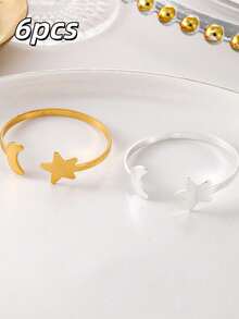 Zazumi 6 Peças Porta-Guardanapo, Decoração de Mesa de Alto Padrão para Restaurante, Hotel, Aniversário, Casamento, Fazenda, Dia dos Namorados, Buffet, Festa, Decoração de Mesa de Cozinha Doméstica - Multicolorido - Visão 18