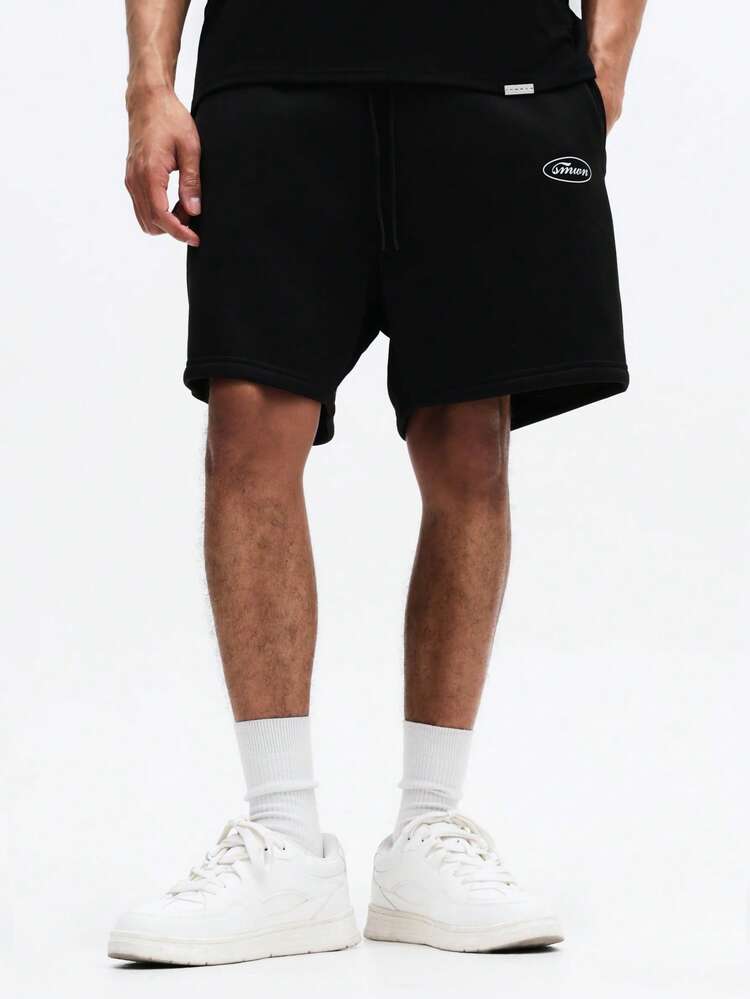 Brushback Casual Shorts With Drawstring Waist
