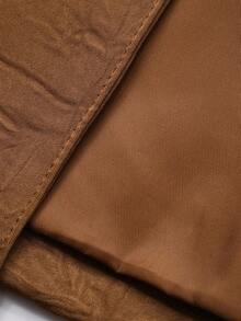 DAZY Loose Fit Brown Satin Fabric Blazer Jacket For Men, Suitable For Party Wear, Spring/Autumn - Coffee Brown - View 8