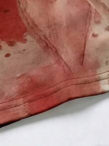 EMERY ROSE Kaos Lengan Panjang Leher Bulat Vintage Warna Pink dengan Motif Hati, Cocok untuk Musim Semi dan Musim Gugur - Merah - View 5