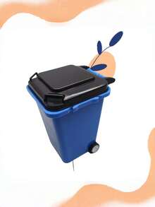 Zazumi Desk Mini Trash Can Pen Holder Multifunctional Creative Desktop Organizer For Office Stationery Storage Pencil Pen Container Small Garbage Bin For Home Study Workspace Tabletop Supplies Space Saving Tidying Tool - Multicolor - View 8