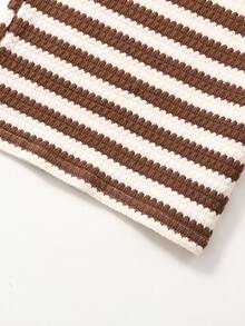 SHEIN 少女休闲简约舒适侧褶背心短裤套装 - 彩色 - 查看 6